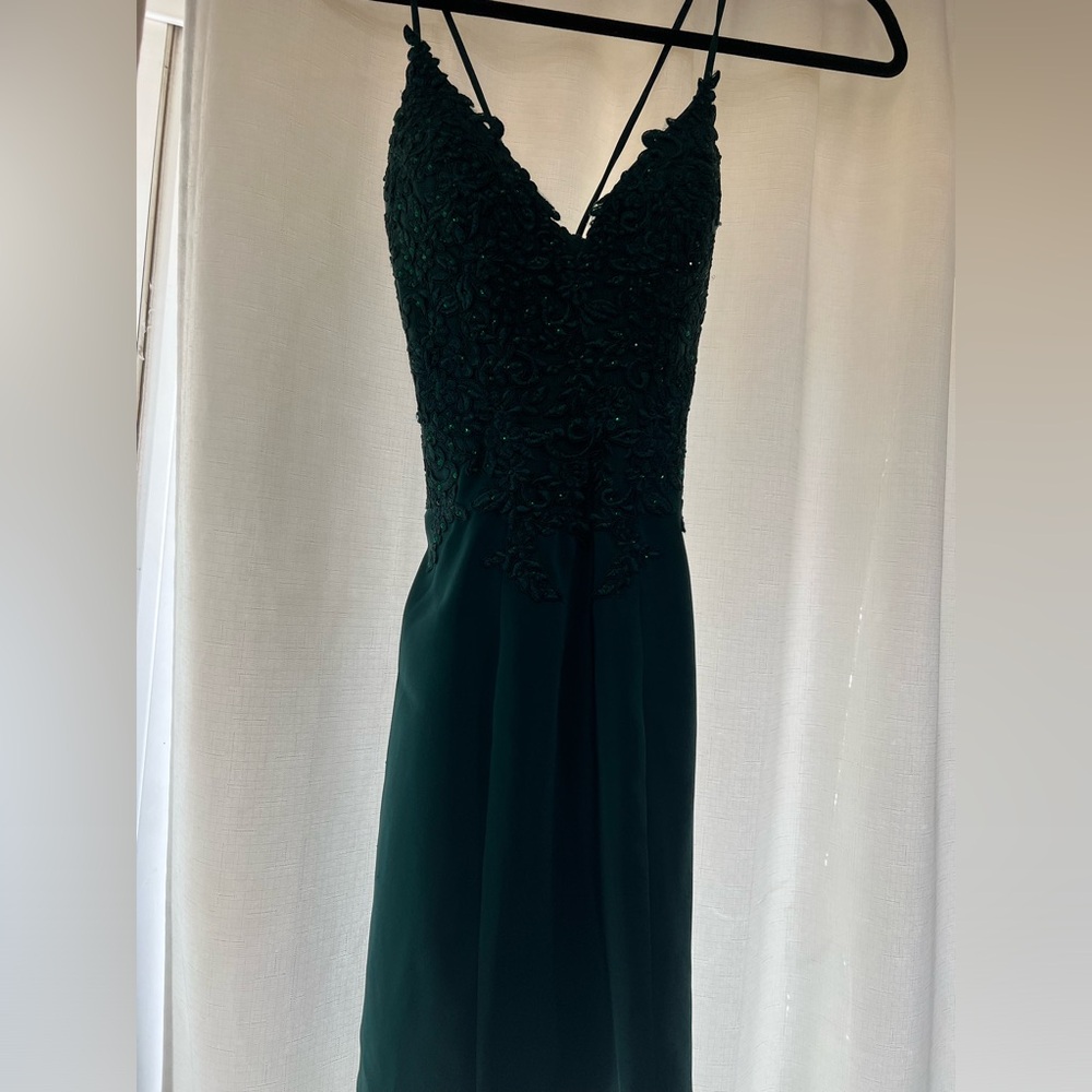 Green Sherri Hill homecoming Dress 00